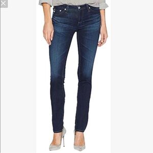 AG Adriano Goldschmied The Stilt Cigarette Jean Size 27 Regular Denim